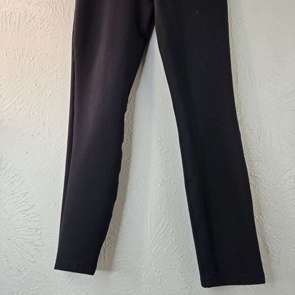 Spanx Pull On Legging Pant MEDIUM Black Stretchy Slimming Skinny Crop Dress Pant - Picture 3 of 9
